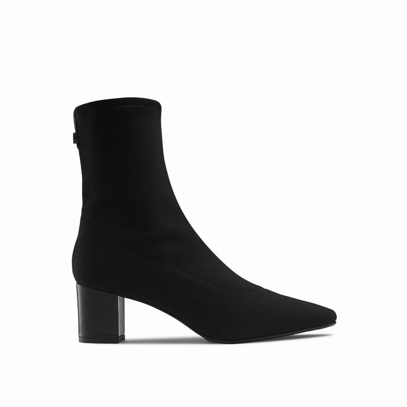Russell & Bromley Infusion Block Heel Sock Boots Womens Black [FSD2149UE]